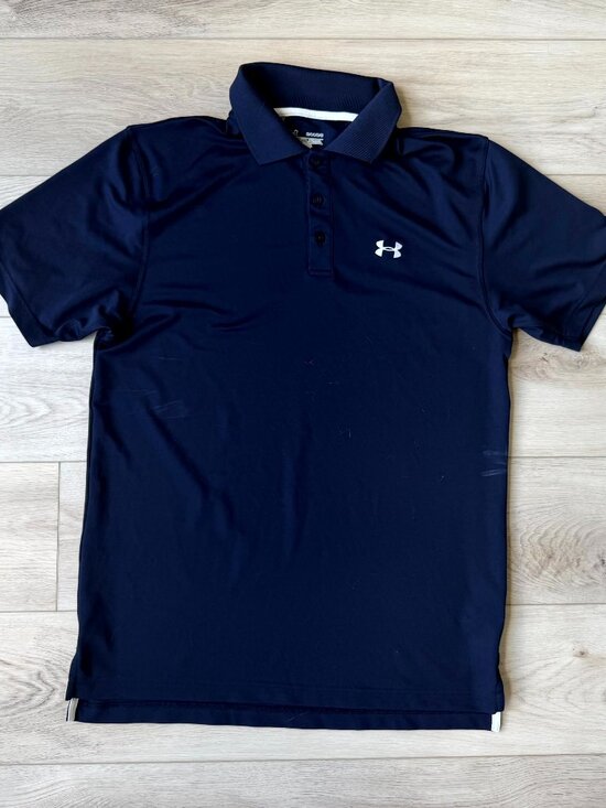 Under Armour Other - Under Armour Navy Blue Polo Shirt – Men’s Medium – Good Used Condition